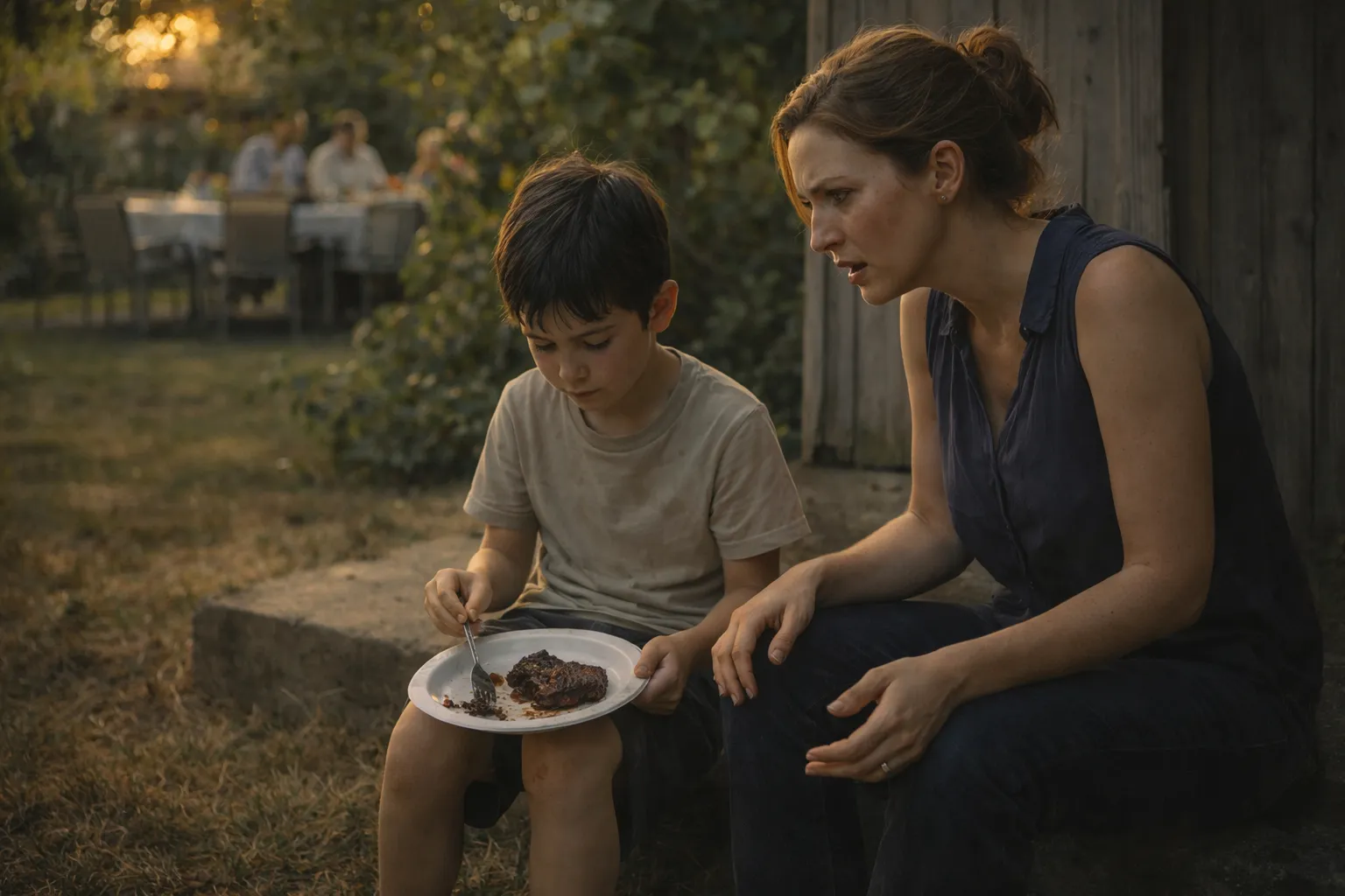 Mon fils n’a eu que des restes alors que le sien savourait un steak — ses mots suivants m’ont bouleversée